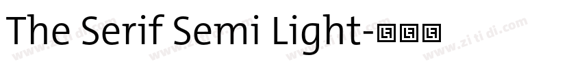 The Serif Semi Light字体转换 The Serif Semi Light字体转换